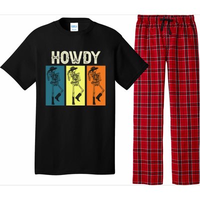 Cow Howdy Horse Rider Western Cool Derby Horse Racing Gift Pajama Set