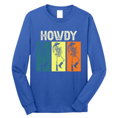 Cow Howdy Horse Rider Western Cool Derby Horse Racing Gift Long Sleeve Shirt