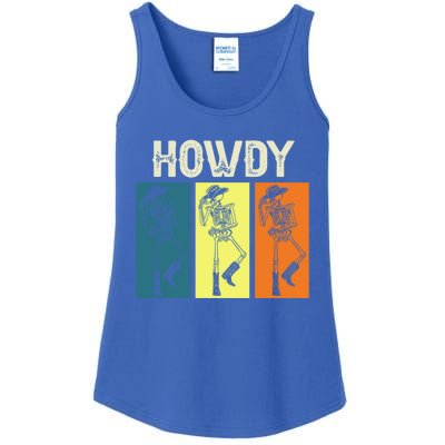 Cow Howdy Horse Rider Western Cool Derby Horse Racing Gift Ladies Essential Tank