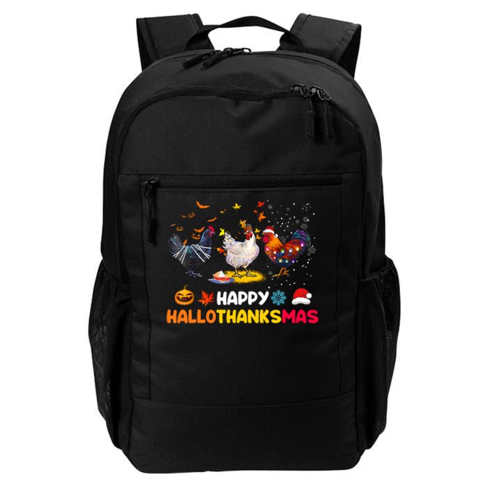 Chicken Halloween Happy Hallothanksmas Autumn Thanksgiving Daily Commute Backpack