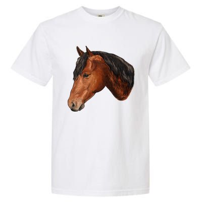 Cute Horse Head Garment-Dyed Heavyweight T-Shirt