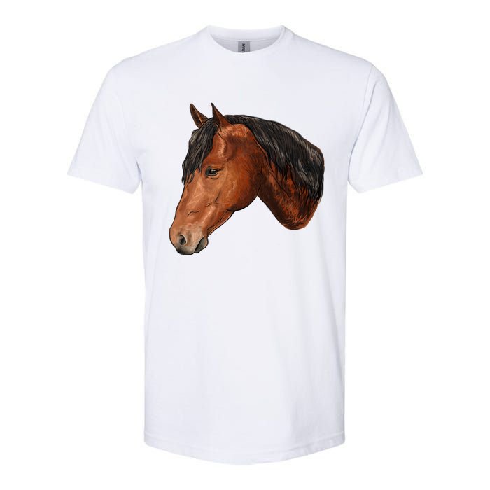 Cute Horse Head Softstyle CVC T-Shirt