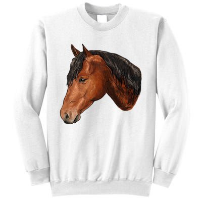 Cute Horse Head Sweatshirt