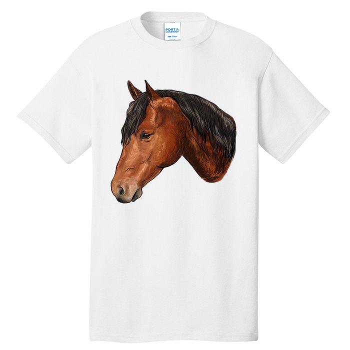 Cute Horse Head Tall T-Shirt