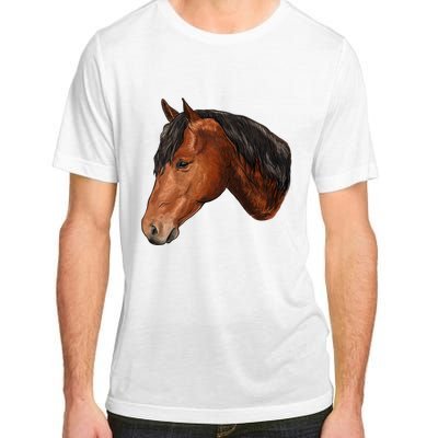 Cute Horse Head Adult ChromaSoft Performance T-Shirt