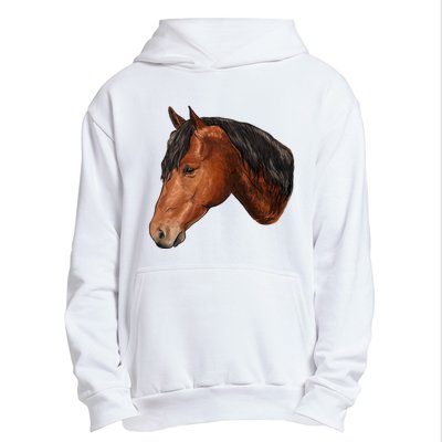 Cute Horse Head Urban Pullover Hoodie