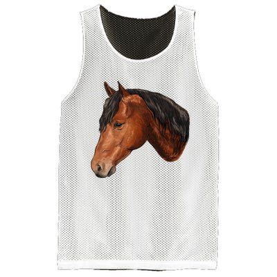 Cute Horse Head Mesh Reversible Basketball Jersey Tank