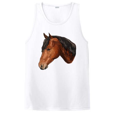 Cute Horse Head PosiCharge Competitor Tank