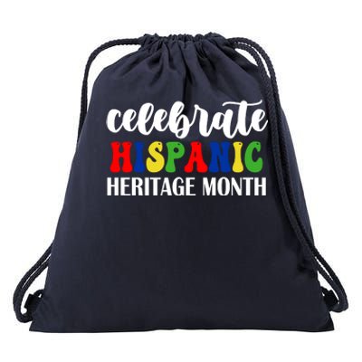 Celebrate Hispanic Heritage Month Drawstring Bag