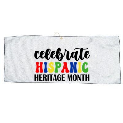 Celebrate Hispanic Heritage Month Large Microfiber Waffle Golf Towel