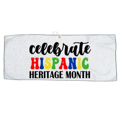 Celebrate Hispanic Heritage Month Large Microfiber Waffle Golf Towel