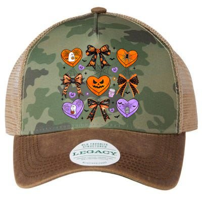 Candy Hearts Halloween Pumpkin Spooky Legacy Tie Dye Trucker Hat