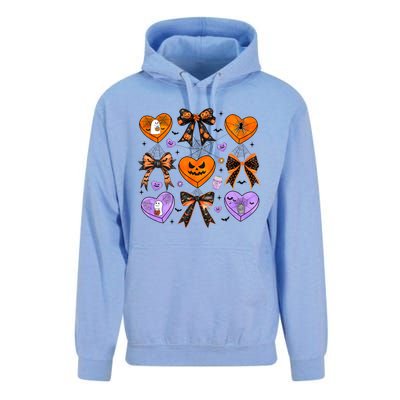 Candy Hearts Halloween Pumpkin Spooky Unisex Surf Hoodie