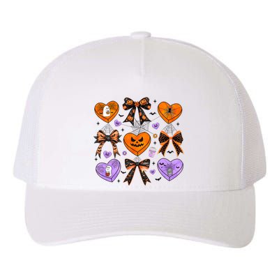 Candy Hearts Halloween Pumpkin Spooky Yupoong Adult 5-Panel Trucker Hat