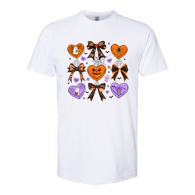 Candy Hearts Halloween Pumpkin Spooky Softstyle CVC T-Shirt