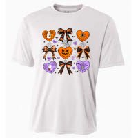 Candy Hearts Halloween Pumpkin Spooky Cooling Performance Crew T-Shirt