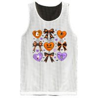 Candy Hearts Halloween Pumpkin Spooky Mesh Reversible Basketball Jersey Tank