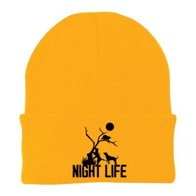 Coon Hound Hunting Night Life Hunting Dog Coon Hunting Gift Knit Cap Winter Beanie