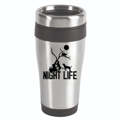 Coon Hound Hunting Night Life Hunting Dog Coon Hunting Gift 16oz Travel Tumbler