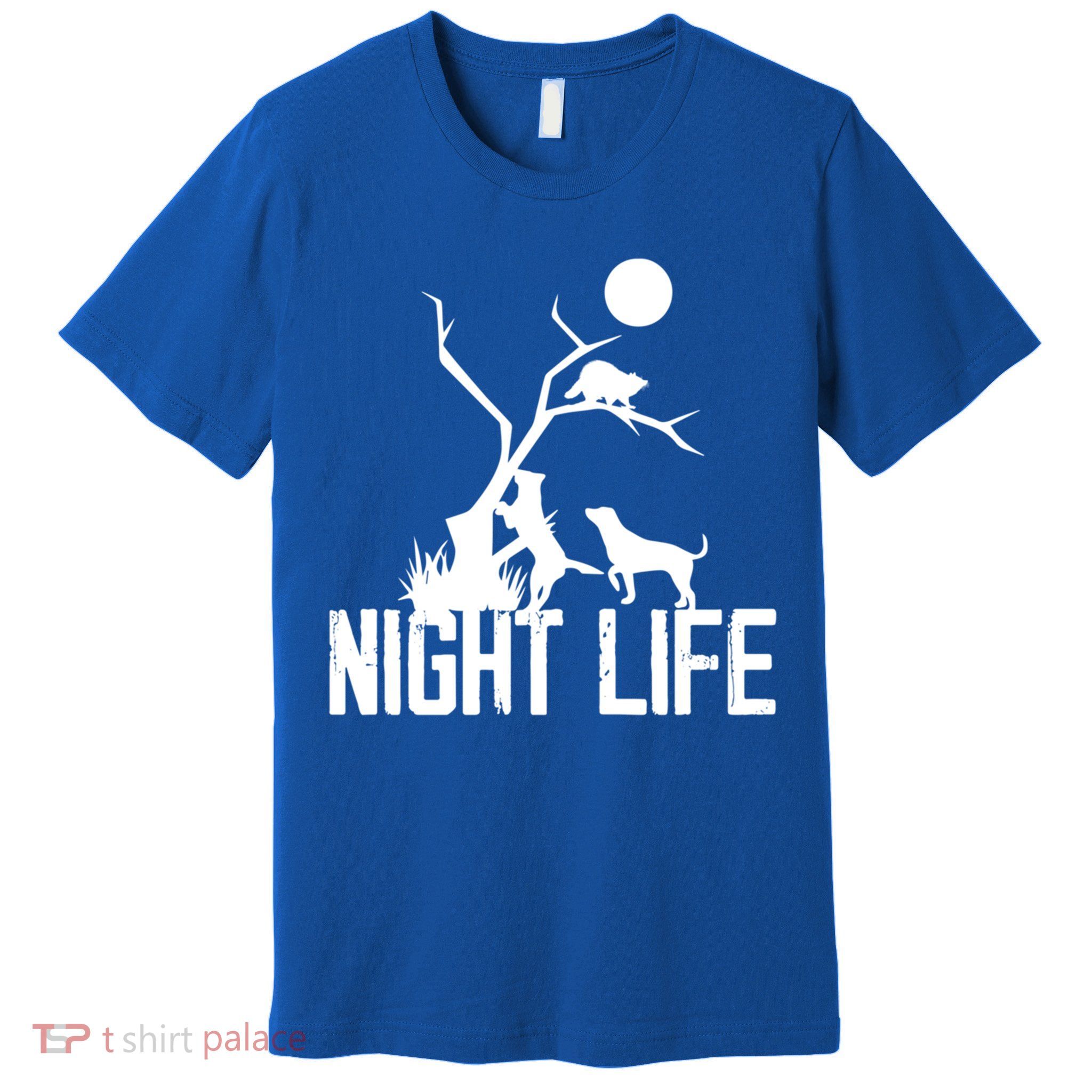Coon Hound Hunting Night Life Hunting Dog Coon Hunting Gift Premium T-Shirt