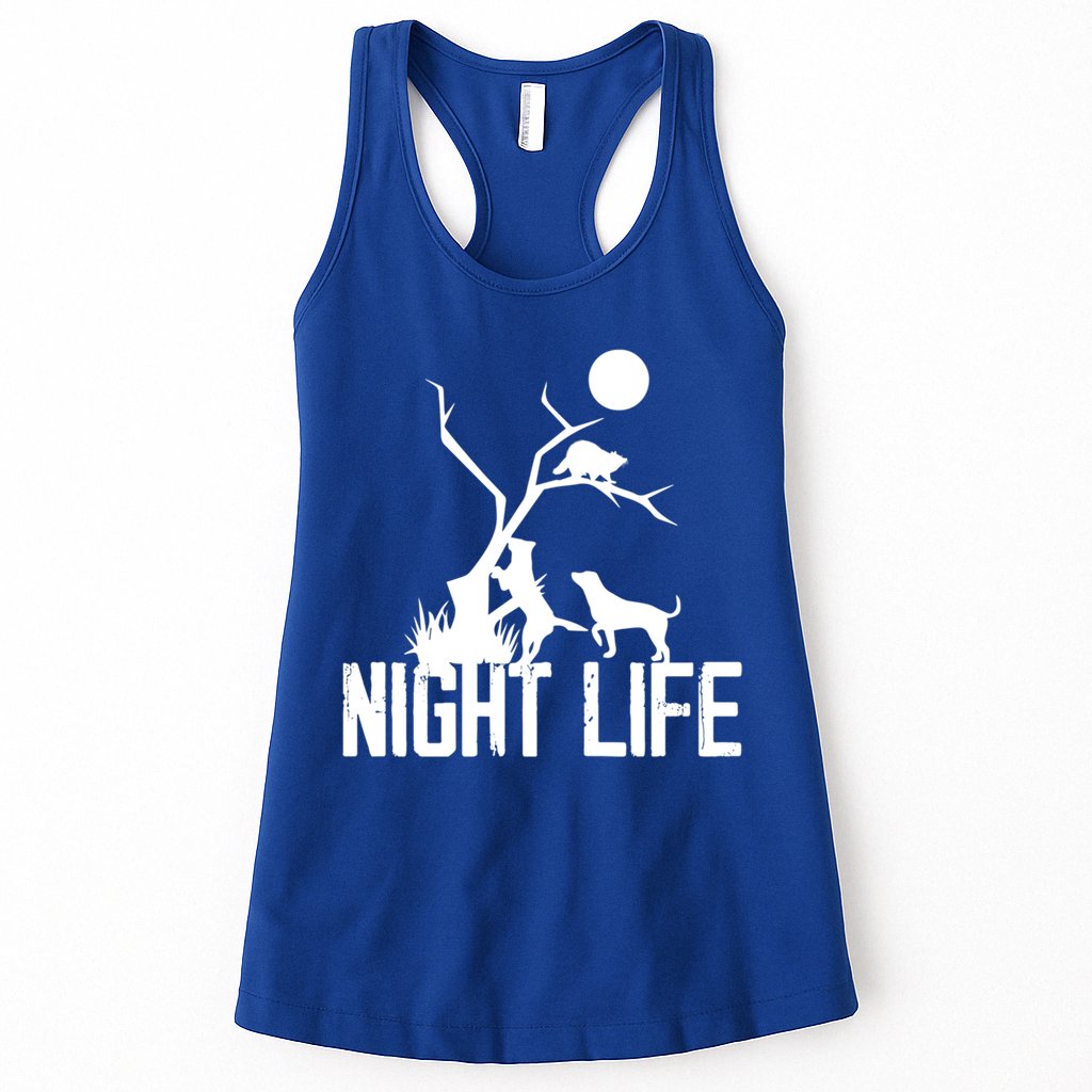 Coon Hound Hunting Night Life Hunting Dog Coon Hunting Gift Womens Tank Top