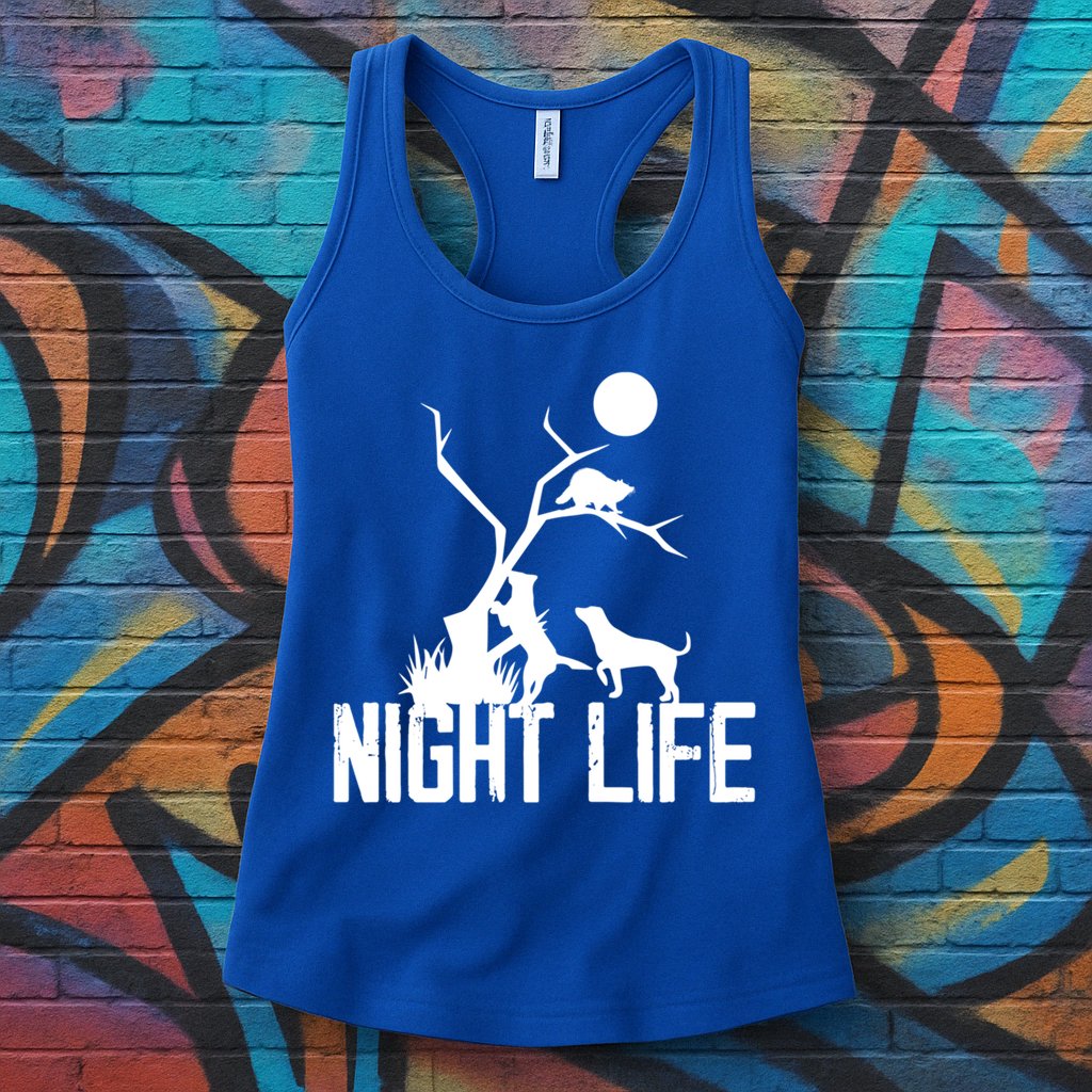 Coon Hound Hunting Night Life Hunting Dog Coon Hunting Gift Womens Tank Top