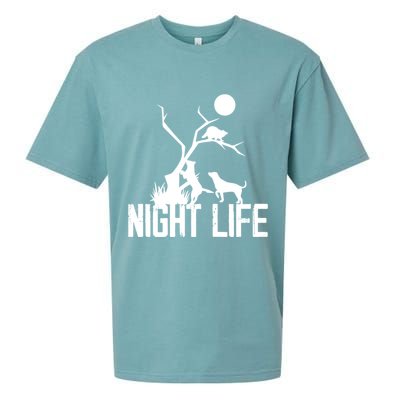 Coon Hound Hunting Night Life Hunting Dog Coon Hunting Gift Sueded Cloud Jersey T-Shirt
