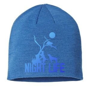 Coon Hound Hunting Night Life Hunting Dog Coon Hunting Gift Sustainable Beanie