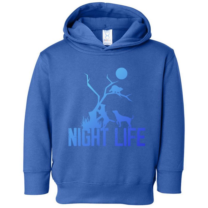 Coon Hound Hunting Night Life Hunting Dog Coon Hunting Gift Toddler Hoodie