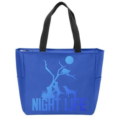 Coon Hound Hunting Night Life Hunting Dog Coon Hunting Gift Zip Tote Bag