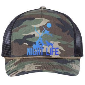 Coon Hound Hunting Night Life Hunting Dog Coon Hunting Gift Retro Rope Trucker Hat Cap