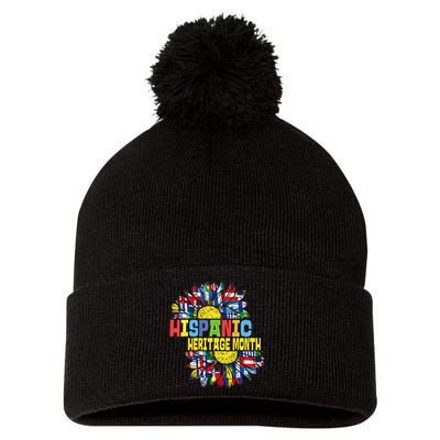 Celebrate Hispanic Heritage ¡Viva La Cultura! Pom Pom 12in Knit Beanie