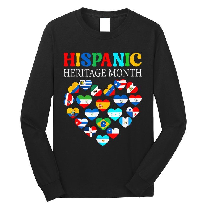 Celebrate Hispanic Heritage Month with a Heart Long Sleeve Shirt