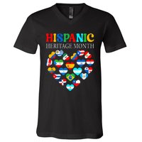 Celebrate Hispanic Heritage Month with a Heart V-Neck T-Shirt