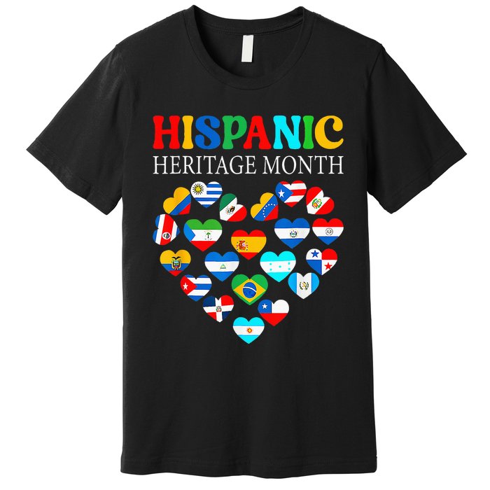 Celebrate Hispanic Heritage Month with a Heart Premium T-Shirt