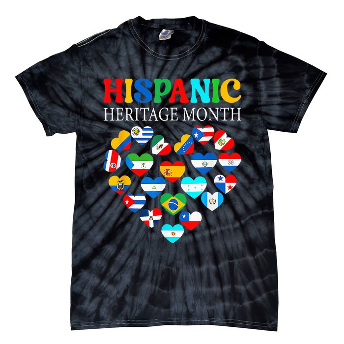 Celebrate Hispanic Heritage Month with a Heart Tie-Dye T-Shirt