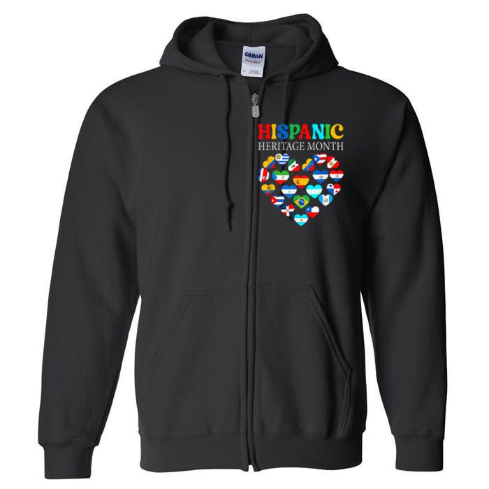 Celebrate Hispanic Heritage Month with a Heart Full Zip Hoodie