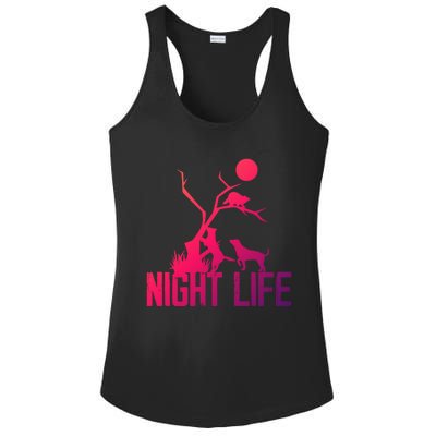 Coon Hound Hunting Night Life Hunting Dog Coon Hunting Gift Ladies PosiCharge Competitor Racerback Tank