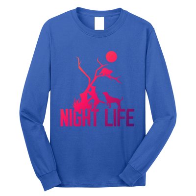 Coon Hound Hunting Night Life Hunting Dog Coon Hunting Gift Long Sleeve Shirt