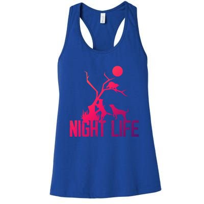 Coon Hound Hunting Night Life Hunting Dog Coon Hunting Gift Women's Racerback Tank