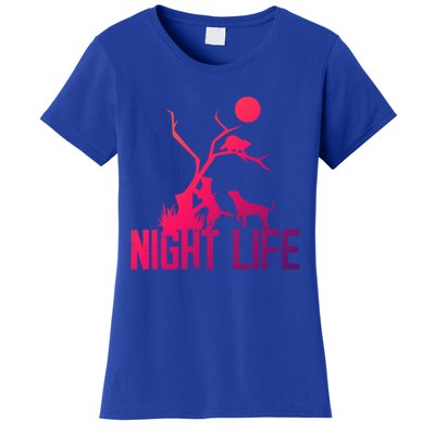 Coon Hound Hunting Night Life Hunting Dog Coon Hunting Gift Women's T-Shirt