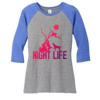 Coon Hound Hunting Night Life Hunting Dog Coon Hunting Gift Women's Tri-Blend 3/4-Sleeve Raglan Shirt