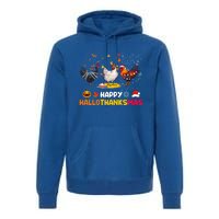 Chicken Halloween Happy Hallothanksmas Autumn Thanksgiving Gift Premium Hoodie