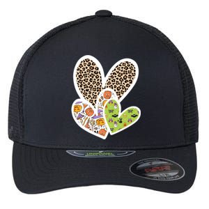 Cute Halloween Hearts Festive Flexfit Unipanel Trucker Cap