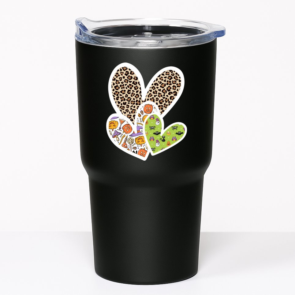 Cute Halloween Hearts Festive Tumbler