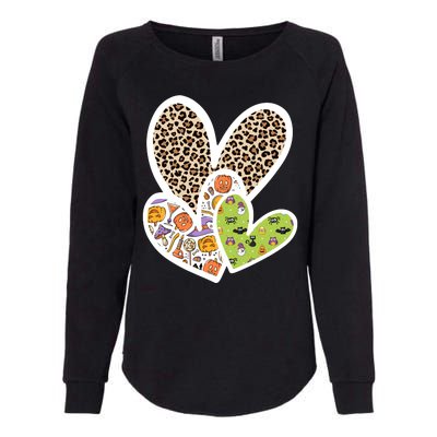 Cute Halloween Hearts Festive Womens California Wash Sweatshirt