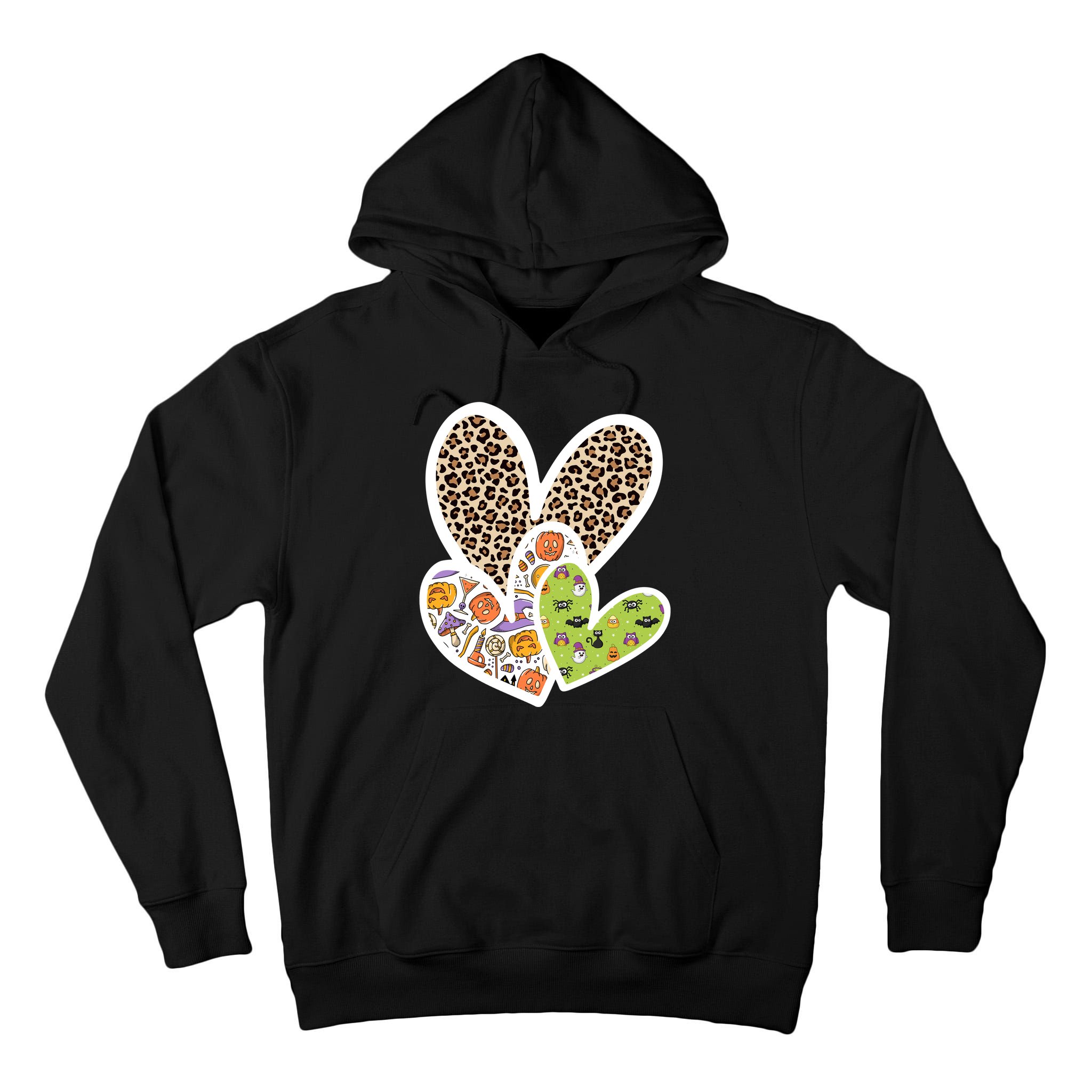 Cute Halloween Hearts Festive Tall Hoodie
