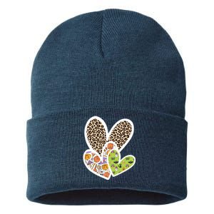 Cute Halloween Hearts Festive Sustainable Knit Beanie