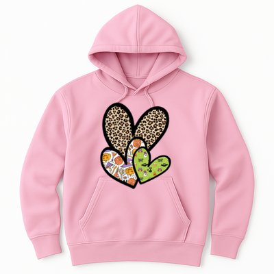 Cute Halloween Hearts Festive Hoodie