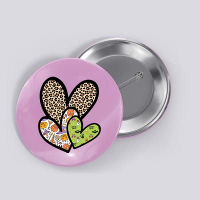 Cute Halloween Hearts Festive Button